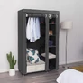 Kép 5/11 - EasyUP Mobil gardróbszekrény 170 x 90 x 45 cm szürke RT
