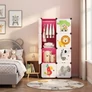 Kép 4/8 - HÖGLER Moduláris Push-Fit Vidám gyerek gardróbszekrény rózsaszín 144 x 74 cm 8 modul 3894