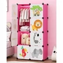 Kép 8/8 - HÖGLER Moduláris Push-Fit Vidám gyerek gardróbszekrény rózsaszín 144 x 74 cm 8 modul 3894
