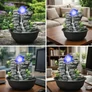 Kép 7/10 - Dekoratív asztali Feng Shui, Szökőkút-csobogó gömb LED lámpa