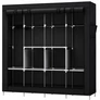 Kép 3/9 - EasyUP XXL nagyméretű mobil gardróbszekrény, 170 x 175 x 45 cm, fekete