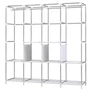 Kép 4/9 - EasyUP XXL nagyméretű mobil gardróbszekrény, 170 x 175 x 45 cm, fekete