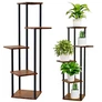 Kép 1/10 - Loft Skandináv stílusú Fém, MDF fa mintás modern 5 szintes, nappaliba, erkélyre, 106 x 30 cm 
