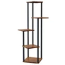 Kép 3/10 - Loft Skandináv stílusú Fém, MDF fa mintás modern 5 szintes, nappaliba, erkélyre, 106 x 30 cm 
