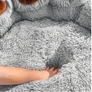 Kép 5/7 - NUXIE® macska kutya ágyszőnyeg Mancs formájú puha bozontos párna, XL 55cm