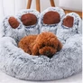 Kép 7/7 - NUXIE® macska kutya ágyszőnyeg Mancs formájú puha bozontos párna, XL 55cm