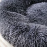 Kép 4/4 - Bolyhos plüss szőrös kutyaágy, 60 cm, szürke