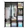 Kép 4/11 - HÖGLER Moduláris Push-Fit Gardróbszekrény, fekete, 145 x 110 cm, 12 modul 