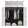 Kép 6/11 - HÖGLER Moduláris Push-Fit Gardróbszekrény, fekete, 145 x 110 cm, 12 modul 
