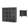 Kép 3/8 - HÖGLER XXL Moduláris Push-Fit szekrény fekete 144 x 144 cm 16 modul