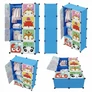 Kép 4/10 - HÖGLER Moduláris Push-Fit Vidám gyerek gardróbszekrény kék 144 x 74 cm 8 modul