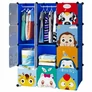 Kép 7/9 - HÖGLER Moduláris Push-Fit Aranyos gyerek gardróbszekrény kék 144 x 109 cm 12 modul