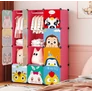 Kép 6/8 - HÖGLER Moduláris Push-Fit Aranyos gyerek gardróbszekrény piros 144 x 109 cm 12 modul