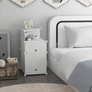 Kép 1/8 - HÖGLER ELEGANCE Moduláris Push-Fit nyitott éjjeliszekrény fehér 73 x 39 cm