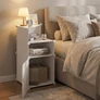 Kép 2/8 - HÖGLER ELEGANCE Moduláris Push-Fit nyitott éjjeliszekrény fehér 73 x 39 cm