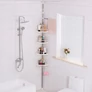 Kép 1/6 - Fürdőszobai állítható teleszkópos sarokpolc, 230-292 cm