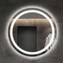 Kép 2/5 - Modern Fürdőszobai felakasztható LED állítható fényerejű tükör, érintőkapcsolóval, 60 cm 