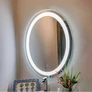 Kép 4/5 - Modern Fürdőszobai felakasztható LED állítható fényerejű tükör, érintőkapcsolóval, 60 cm 