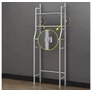Kép 9/9 - Fürdőszobai aluminium tároló állvány, mosógéphez, 3 polcos, 153 x 65 cm