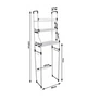 Kép 6/9 - Fürdőszobai aluminium tároló állvány, WC-hez , 3 polcos, 157 x 46 cm