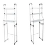 Kép 7/9 - Fürdőszobai aluminium tároló állvány, WC-hez , 3 polcos, 157 x 46 cm
