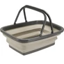 Kép 4/4 - UltraClean Összecsukható szilikon univerzális kosár műanyag - 30L - bézs - 38 x 28 x 15 cm