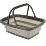 Kép 2/4 - UltraClean Összecsukható szilikon univerzális kosár műanyag - 30L - bézs - 38 x 28 x 15 cm