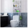 Kép 3/7 - Fürdőszobai fém tároló állvány WC-hez 3 polcos 160 x 47 x 25 cm RT