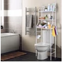 Kép 4/7 - Fürdőszobai fém tároló állvány WC-hez 3 polcos 160 x 47 x 25 cm RT