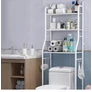 Kép 7/7 - Fürdőszobai fém tároló állvány WC-hez 3 polcos 160 x 47 x 25 cm RT