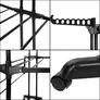 Kép 7/10 - Gurulós fém 3 szintes ruhaszárító, 170 x 72 x 64 cm, 40 Kg terhelhetőséggel, fekete, RG