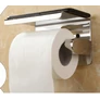 Kép 11/12 - Krómozott WC-papír tartó, telefontartó polccal 10 x 14 cm 
