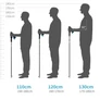 Kép 3/6 - 2 db-os nordic walking túrabot készlet, kiegészítőkkel, 65-135 cm kihúzható, IK