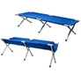 Kép 5/10 - Nagyméretű strapabíró kempingágy, 182 x 70cm, 110 Kg teherbírás, kék