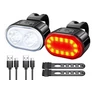 Kép 4/7 - Erős fényű LED-es vízálló kerékpár első és hátsó lámpa, USB-s