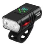 Kép 2/10 - Extra Erős fényű LED-es vízálló kerékpár első és hátsó lámpa, USB-s
