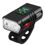 Kép 2/10 - Extra Erős fényű LED-es vízálló kerékpár első és hátsó lámpa, USB-s, BA
