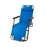 Kép 4/9 - Masszív, kényelmes zéró gravitációs kemping szék, napozószék, fejtámlával, kék