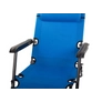 Kép 7/9 - Masszív, kényelmes zéró gravitációs kemping szék, napozószék, fejtámlával, kék