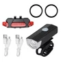 Kép 5/9 - Erős fényű LED-es vízálló kerékpár első és hátsó lámpa, USB-s
