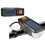 Kép 10/10 - Erős fényű Napelemes és USB-s Cree-T6 LED-es vízálló kerékpár első lámpa, hangos csengővel