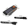 Kép 7/10 - Erős fényű Napelemes és USB-s Cree-T6 LED-es vízálló kerékpár első lámpa, hangos csengővel