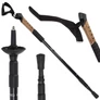 Kép 1/6 - 2 db-os trekking túrabot készlet, 3 különböző fejjel, 64-135 cm, fekete
