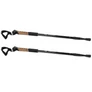 Kép 2/6 - 2 db-os trekking túrabot készlet, 3 különböző fejjel, 64-135 cm, fekete