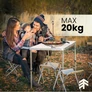 Kép 7/13 - Hordozható összecsukható kemping szett, 4 személyes (kempingasztal + 4 szék)