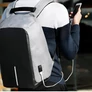 Kép 8/8 - Lopásálló vízálló laptop hátizsák USB porttal, 20L, 15,6"