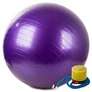 Kép 1/6 - Yoga fitneszlabda, gimnasztikai labda pumpával, 65 cm, lila