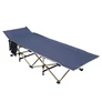 Kép 1/5 - Nagyméretű strapabíró kempingágy 190 x 66 cm 150 Kg teherbírás kék