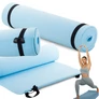 Kép 1/7 - Yoga Pilates fitnesz szőnyeg puha vastag 0 5 cm 50 x 180 cm világoskék