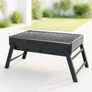 Kép 1/4 - Összehajtható BBQ faszenes grill, 43x29 cm tűztérrel, hordozható